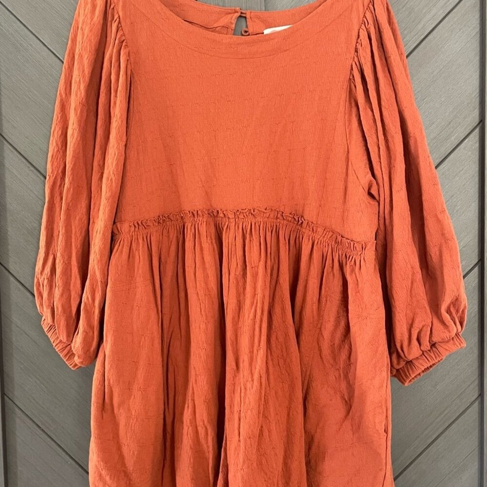 Free People Rust Orange Mini Dress - Picture 6 of 9